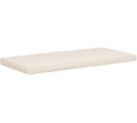 CLP Cuscino per Esterno 8 cm Spesso, per Panca da Giardino con Cerniera, Resistente agli, Imbottitura in Schiuma, Tessuto 600D Oxford, Colore:Crema, Dimensione: