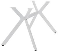 CLP Gambe da tavolo Cascada bianche, struttura a X per tavolo da pranzo, cucina o scrivania, ideale per fai da te, portata 120 kg Dimensione S