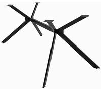 CLP Gambe del Tavolo Cascada I Struttura del Tavolo per progetti Fai da Te I Acciaio Verniciato a Polvere, Colore:Nero, Dimensione:M