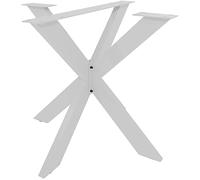 CLP Gambe Per Tavolo Biloxi I Forma A Stella I Altezza 71 Cm I Acciaio, Colore:bianco, Dimensione:S