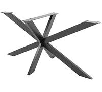 CLP Gambe Per Tavolo Biloxi I Forma A Stella I Altezza 71 Cm I Acciaio, Colore:nero, Dimensione:L