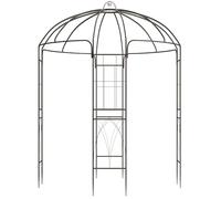 CLP Gazebo da Giardino Resistente Keira, Arco con griglia, 270x200 cm, Struttura in Acciaio Verniciato, Stabile e Decorativo per terrazza, Colore:Bronzo