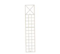 CLP Graticcio Piante Rampicanti Trigo In Ferro I Graticolato Piante 198 x 40 CM I Traliccio Rampicanti Da fissare Alla Parete, Colore:antico-crema