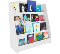 CLP Libreria Melfa I Portariviste con 4 Scomparti I Scaffale per Libri per Bambini I Organizzatore Bianco, Dimensione:80 cm