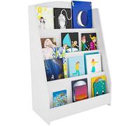 CLP Libreria Melfa I Portariviste Con 4 Scomparti I Scaffale Per Libri Per Bambini I Organizzatore Bianco, Dimensione:60 cm