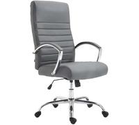 CLP Poltrona da ufficio Valais in similpelle grigio - 192392908