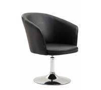 CLP Poltroncina Lounge Arcade Girevole in Similpelle nero - 172623001