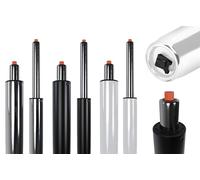 CLP Puntelli a Gas per sedie da Ufficio I Gaslift in Varie Misure I Puntelli a Gas di Ricambio, Colore:Cromo, Dimensione: