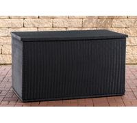 CLP Scatola per cuscini in polyrattan Comoda scatola per cuscini da 5 mm in polyrattan, nero 150 cm