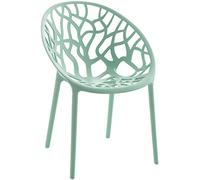 CLP Sedia da giardino Hope impilabile e resistente alle intemperie, poltroncina con schienale, plastica resistente ai raggi UV, fino a 150 kg Colore:verde chiaro