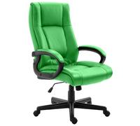 CLP Sedia da ufficio ergonomica con rotelle e regolazione in altezza, sedia direzionale regolabile in altezza, sedia girevole Sparta, Colore:verde