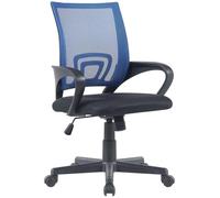 CLP Sedia da Ufficio Genius I Sedia da scrivania Regolabile in Altezza con Rivestimento in Rete, Colore:Blu