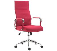 CLP Sedia Da Ufficio In Tessuto Kolumbus I Sedia Direzionale Ergonomica I Comfort Per Lunghe Giornate Di Lavoro I Per Il Gioco E L'home Office, Colore:rosso