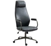 CLP Sedia Da Ufficio Pocatello Industrial Loft Antique Style I Sedia Girevole Per Computer Con Funzione Dondolo, Colore:antico nero