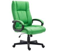 CLP Sedia Ufficio Sparta XL In Similpelle I Poltrona Direttore Ergonomica I Sedia Girevole Carico Max 140KG, Colore:verde