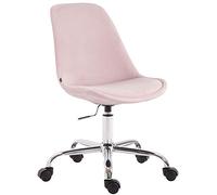 CLP Sedia da ufficio Toulouse in velluto rosa - 312389