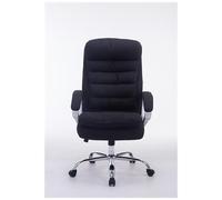 CLP Sedia Ufficio Vancouver XXL In Stoffa I Poltrona Elegante Direttore Carico Max 235 KG I Poltrona Rinforzata, Colore:nero