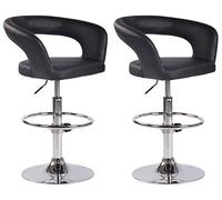 CLP Set 2 sgabelli cucina Jaen nero - 316139