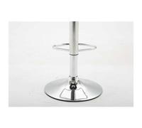 CLP - Set 2 Sgabelli Design Lana V2 I Coppia Sedie Alte Cucina Imbottite Girevoli E Regolabili 58-79CM Basso Schienale Bianco