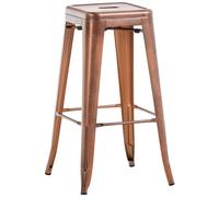 CLP - Sgabello Bar Joshua V2 in Metallo Stile Industriale - Sgabello Bancone Robusto Impilabile - Sgabello Cucina Senza Schienale I Sgabello Design H