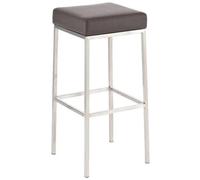 CLP - Sgabello Bar Montreal Imbottito In Similpelle I Sgabello Panchetto Design Cucina O Bar Telaio 4 Gambe I Sgabello Bancone H 85 CM Marrone Base Ac