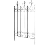 CLP Spalliera in Metallo Flieder Alta 130 cm, Supporto Stabile per Rampicanti, Preassemblata, Stile Rustico, Frangivista per Giardino, Colore:Antracite