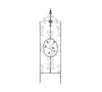 CLP Supporto Piante Rampicanti Burgus in Acciaio I Recinzione Rampicanti 120x35 CM I Graticcio Fiori Rustico I Reticolato Rose, Colore:Antico-Verde