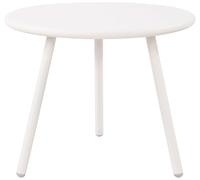 CLP Tavolino Berea I Tavolo da Salotto Rotondo per Esterni e Interni I Tavolo da Giardino Resistente alle intemperie e ai Raggi UV I Tavolino da Esterno, Colore:Bianco