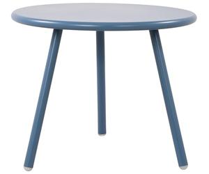 CLP Tavolino Berea I Tavolo da Salotto Rotondo per Esterni e Interni I Tavolo da Giardino Resistente alle intemperie e ai Raggi UV I Tavolino da Esterno, Colore:Blu