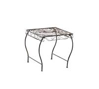 CLP Tavolino in Ferro Zarina Decorativo I Tavolino caffè Interno Esterno I Tavolino Giardino Stile Rustico 50x45CM, Colore:Bronzo