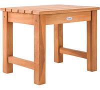 CLP Tavolino in Teak per Esterni Resistente alle intemperie Frankton, Anche Come Sgabello e poggiapiedi, Resistente per Giardino, Colore:Teak