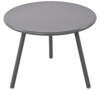CLP Tavolino Minot I Tavolo Rotondo per Esterni e Interni I Tavolo da Giardino Resistente alle intemperie e ai Raggi UV, Colore:Grigio Scuro