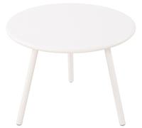 CLP Tavolino Minot I Tavolo Rotondo per Esterni e Interni I Tavolo da Giardino Resistente alle intemperie e ai Raggi UV, Colore:Bianco