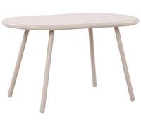 CLP Tavolino Velva I Tavolo ovale da salotto per esterni e interni I Tavolo da giardino resistente alle intemperie e ai raggi UV, Colore:grigio chiaro