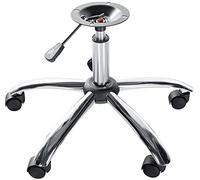 CLP Telaio per sedia da ufficio Emil I Telaio di ricambio per sedia girevole I Sottotelaio 10 X 10 CM, Colore:cromo