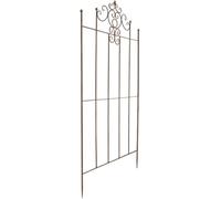 CLP Traliccio in Ferro Paula in Stile Rustico di Campagna | Recinzione a Traliccio con Decorazioni Eleganti | Disponibile in Vari Colori, Colore:Antico Marrone