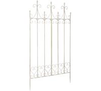 CLP Traliccio in Metallo Alto 130 cm Flieder, Robusto Supporto per Piante rampicanti, Recinzione rampicante in Stile Country, Colore:Antico-Crema