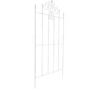 CLP Traliccio in Metallo Alto 170 cm Paula, Robusto Supporto per Piante rampicanti, Recinzione rampicante in Stile Country, Colore:Antico Bianco