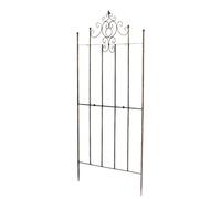 CLP Traliccio in Metallo Alto 170 cm Paula, Robusto Supporto per Piante rampicanti, Recinzione rampicante in Stile Country, Colore:Bronzo