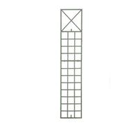 CLP Traliccio in metallo alto 200 cm Trigo, stabile supporto per piante rampicanti, per il montaggio a parete, in stile moderno, Colore: antico-verde