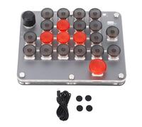 Clphendorine One Handed Macro Mechanical Keyboard 21 Keys with Programmable Knob, Red Switch USB C BT Gaming Keypad for Black Myth Wukong, Programmers and Video Editors