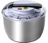 CLQ Disidratatore per Insalata, Centrifuga per Verdure Domestiche Centrifuga per Insalata in Acciaio Inossidabile, Grande capacità Facile da Centrifugare per Lavare E Asciugare Le Verdure