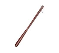 CLQYXRMVC Calzascarpe Calzascarpe in Legno da 54 cm con Manico Lungo in faggio e Cinturino in Pelle, Sollevatore for Scarpe Flessibile Estrattore di Scarpe