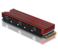 AXG CLR-M2 - Dissipatore di calore per M.2 SSD 2280 rosso