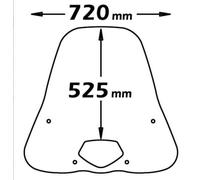 CLS118N + A220 PARABREZZA CUPOLINO ISOTTA HONDA SH 150 I 2007