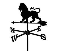 CLSDRHX Metal Weathervane Animal Metel Lion Dedence Direction Director Decorazioni Il Giardino dell'agricoltura per Esterno Gazebo Vane del