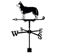 CLSDRHX Vane meteorologica con indicatore direzione del Montato sul Giardino Metallo Decorazioni Utensili di misurazione per Il Tetto Esterno Cortile