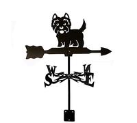 CLSDRHX Vane meteorologica Decorativa del Giardino Stile retrò - West Highland Terrier Eagle Silhouette in Acciaio Inossidabile Fatto a Mano