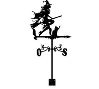 CLSDRHX Vane Tradizionale, Padella meteorologica Acciaio Inossidabile, indicatore Pratico direzione del, Strumenti di misurazione della bancromatica in ghisa