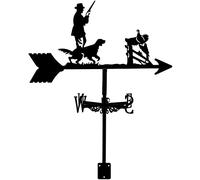 CLSDRHX Weathervanes Hunter And Hound Metal Weathervane Retro Metel Vane di Courtyard Iron Art Direction Indicatore per Farm Yard Garden Gazebo D